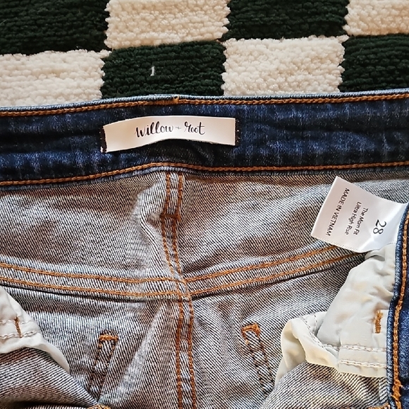 High Rise Blue Distressed Jeans - Picture 2 of 6